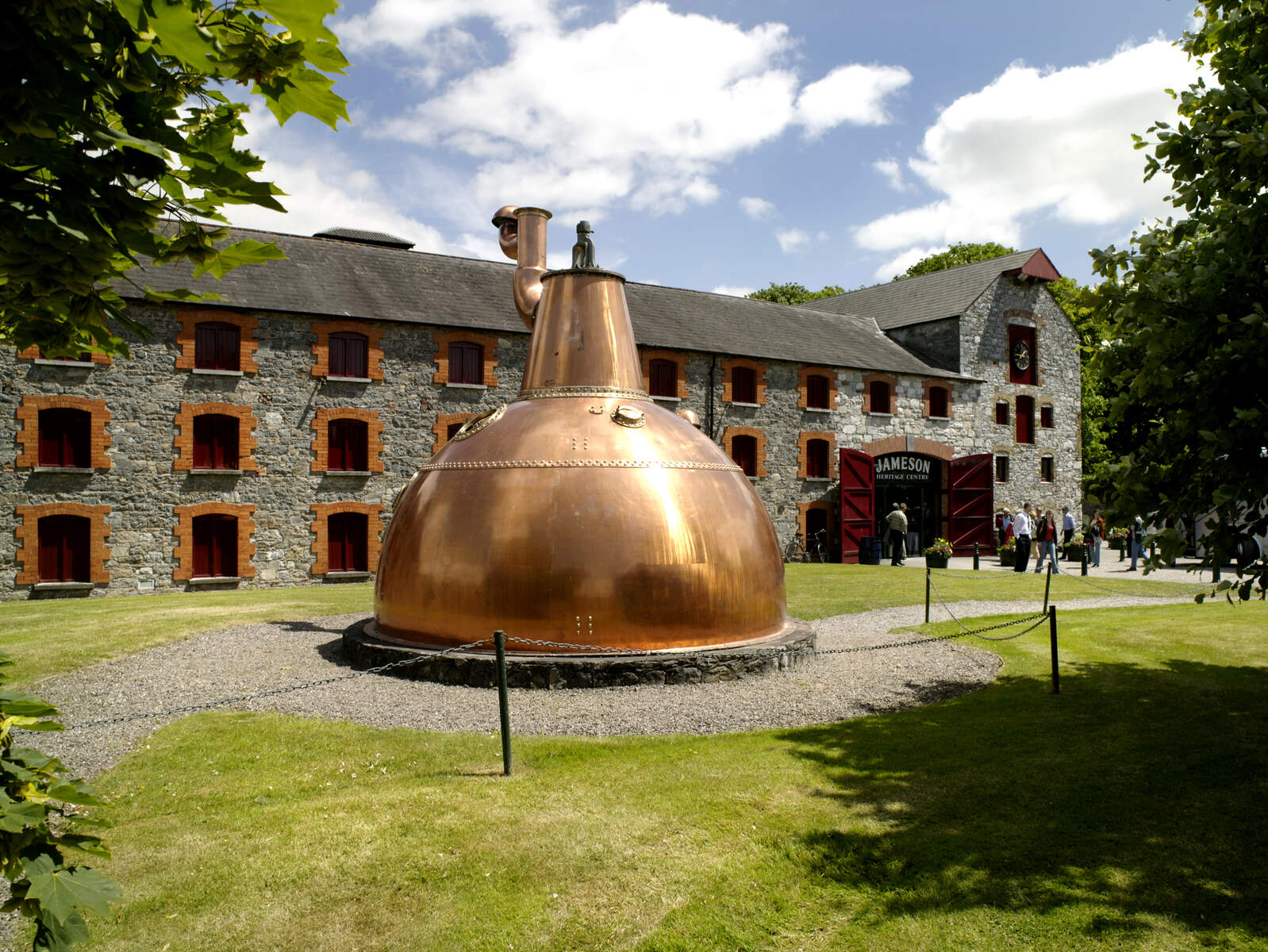 Copper pot stills at the Jameson Experience, Cork