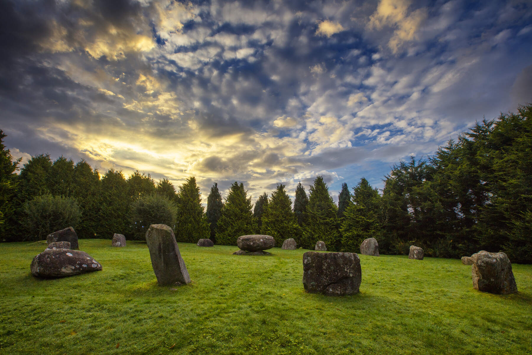 Kenmare Stone Circle on the Ring of Kerry, Ireland
