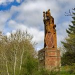 The William Wallace Statue in the grounds of the Bemersyde estate, near Melrose in the Scottish Borders is a statue commemorating William Wallace. It was commissioned by David Steuart Erskine, 11th Earl of Buchan.